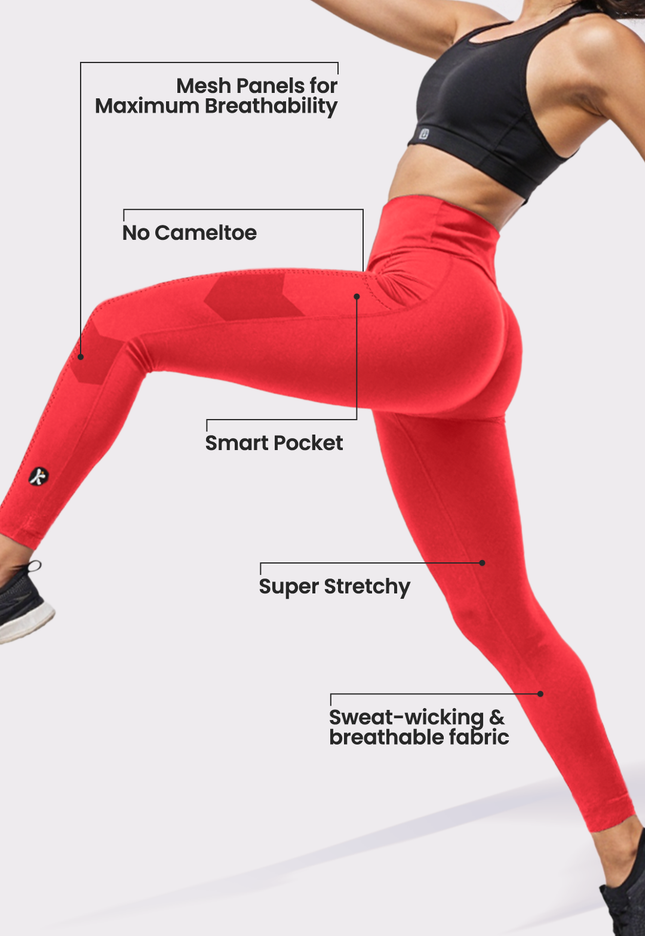Red Leggings Fabric
