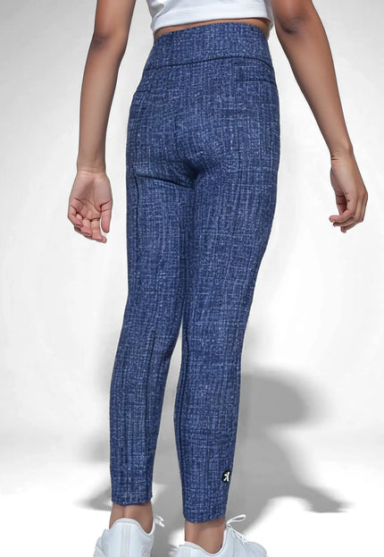 Blue Pattern Legging