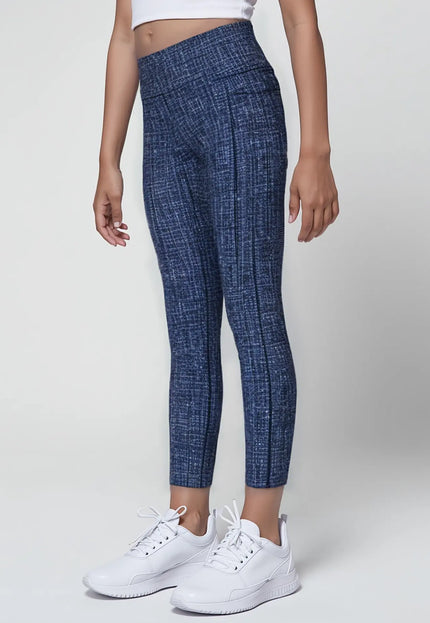Blue Pattern Legging