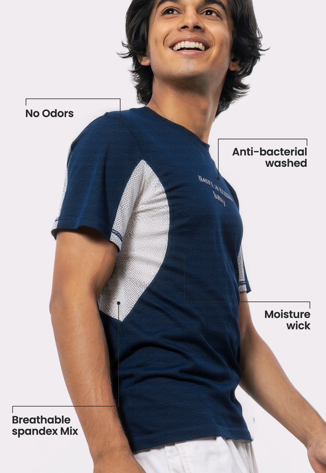 Navy-blue Turbo T-Shirt