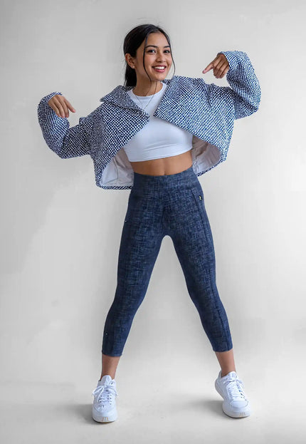 Blue Pattern Legging