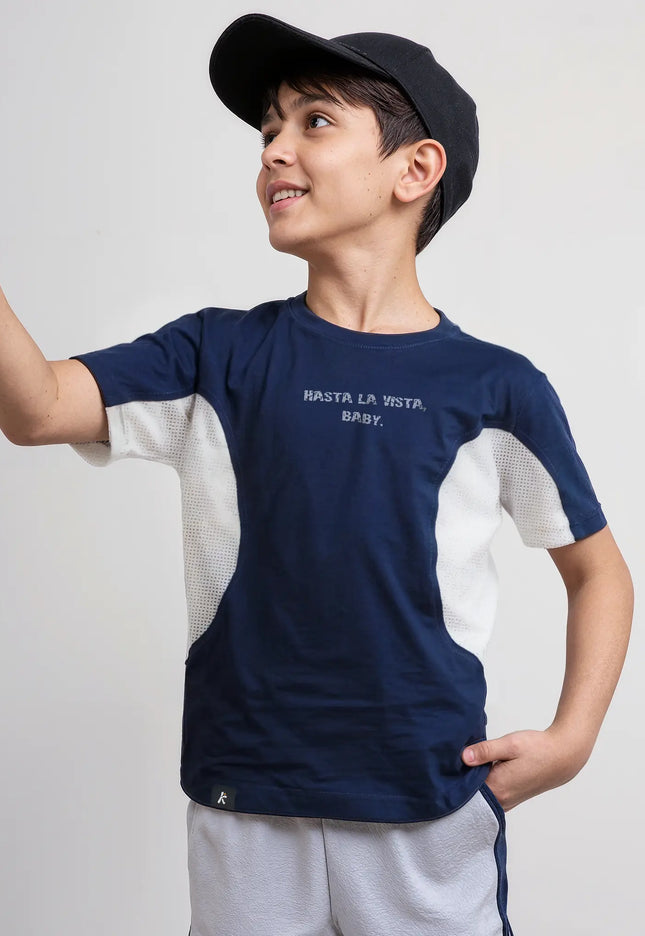 Navy-blue Turbo T-Shirt